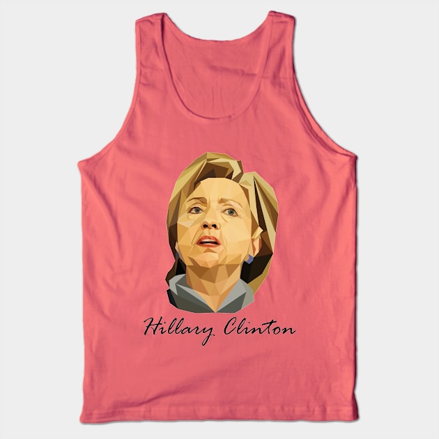 Hillary Clinton Vector Tank Top by hillaryforpresident